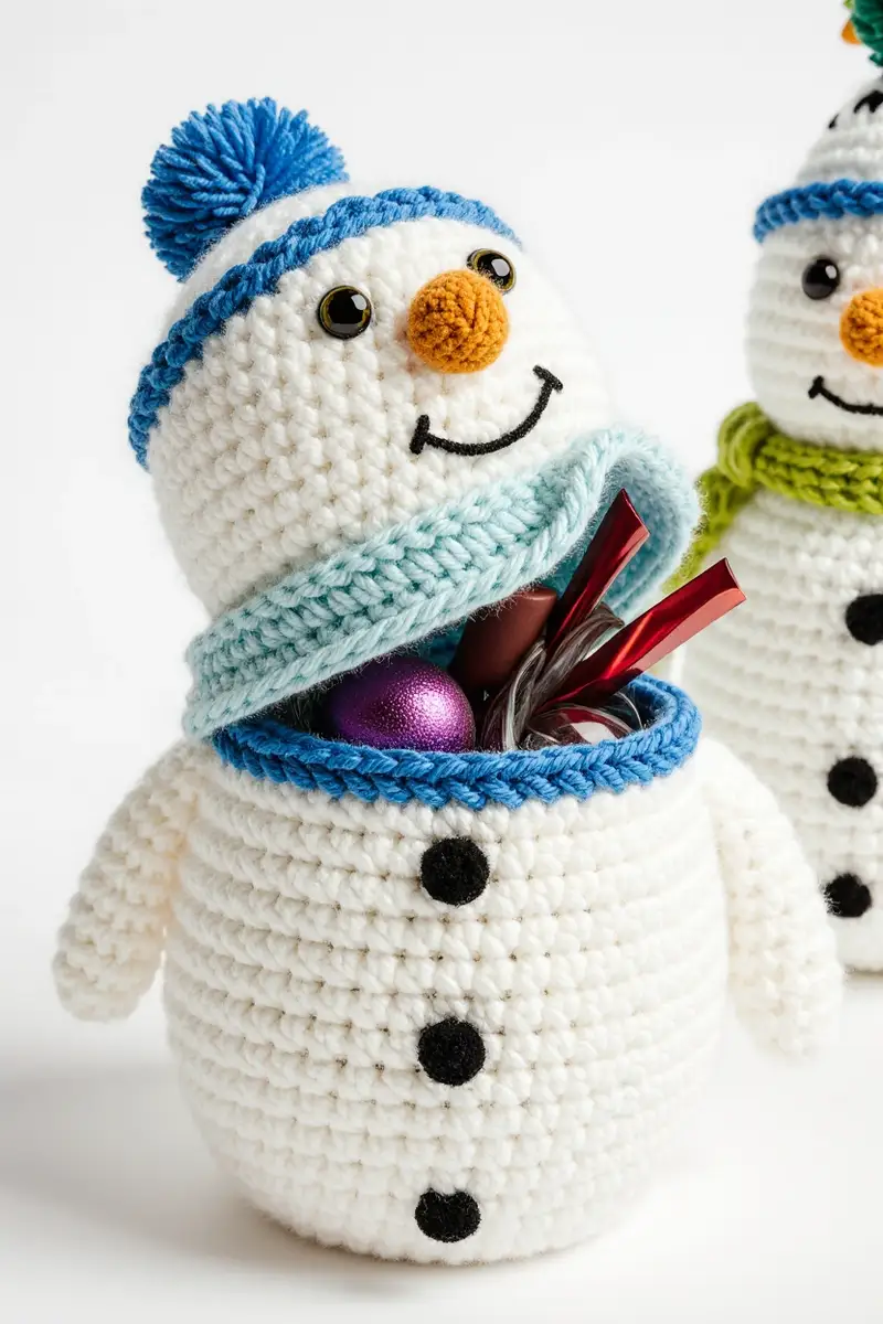 Complimentary Intermediate crochet pattern: Snowman Amigurumi Pattern - Simple to follow guide