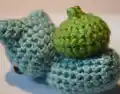 Bulbasaur Amigurumi Pattern step 4 - final assembly and finishing