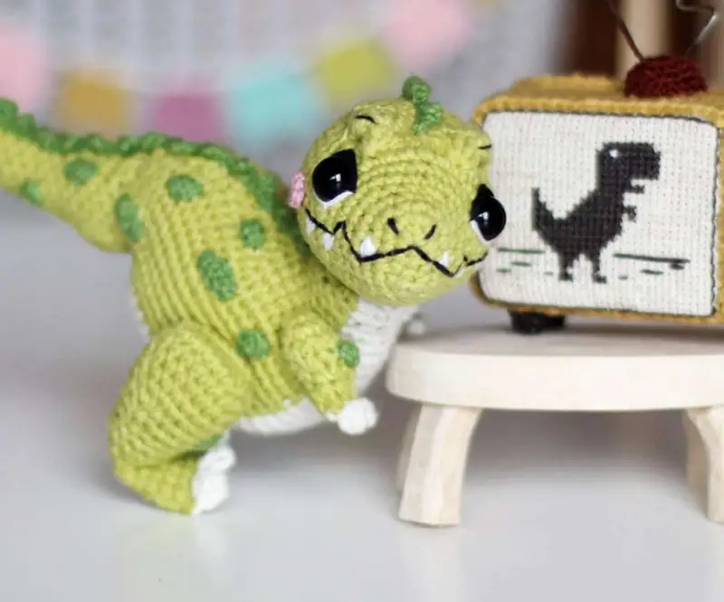 Complimentary Advanced crochet pattern: 3-in-1 Tyrannosaurus Oliver Amigurumi Pattern - Simple to follow guide