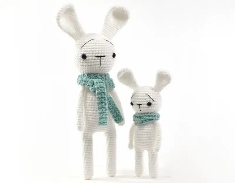 Complimentary Beginner Friendly crochet pattern: Straight Bunny 2-in-1 Amigurumi Pattern - Simple to follow guide