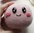 Mini Kirby Amigurumi Pattern step 4 - final assembly and finishing