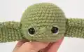Baby Alien Amigurumi Pattern step 2 - assembly progress