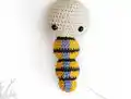 Death's Head Hawk Moth Amigurumi Pattern step 3 - details and accessories