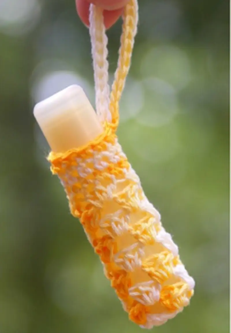 Complimentary Beginner Friendly crochet pattern: Handy Dandy Lip Balm Holder Pattern - Simple to follow guide
