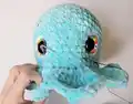 Blue the Dumbo Octopus Amigurumi Pattern step 3 - details and accessories