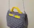 Giada Crochet Bag Pattern step 2 - assembly progress