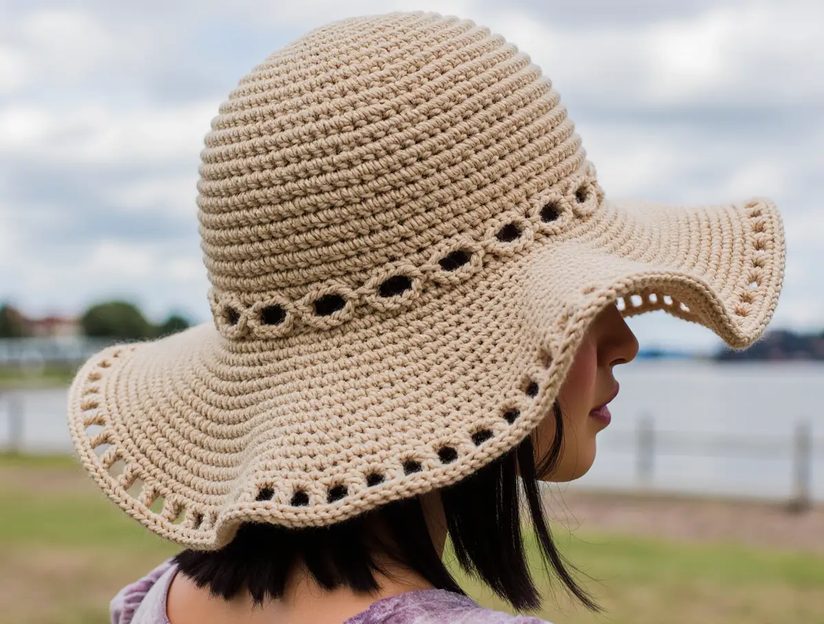 Crochet Summer Sun Hat Pattern - Beginner Friendly