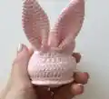 Bunny Booties Baby Crochet Pattern step 2 - assembly progress