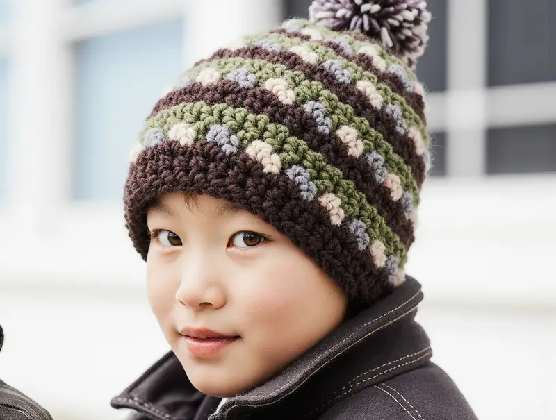 Complimentary Beginner Friendly crochet pattern: Spiral Raccoon Hat Crochet Pattern - Simple to follow guide