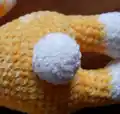 Bugs Bunny Amigurumi Pattern step 2 - assembly progress