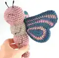 Ava the Butterfly Amigurumi Pattern step 1 - construction progress