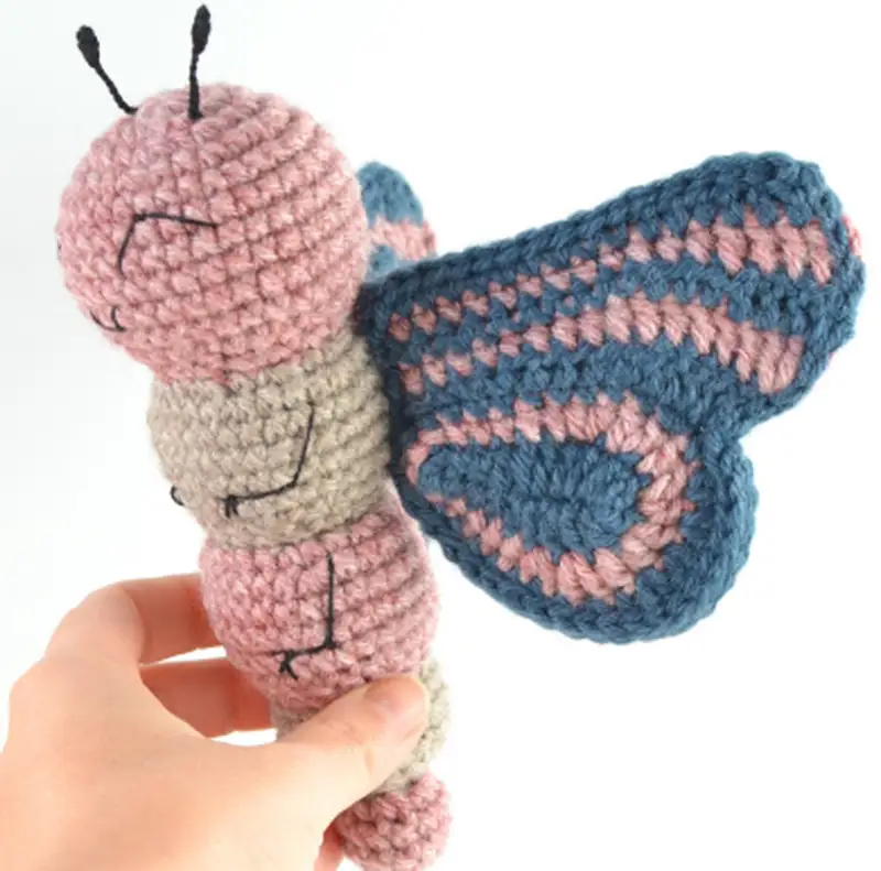 Complimentary Beginner Friendly crochet pattern: Ava the Butterfly Amigurumi Pattern - Simple to follow guide