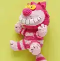 Cheshire Cat Amigurumi Pattern step 2 - assembly progress