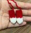 Santa Christmas Cat Amigurumi Pattern step 2 - assembly progress