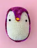 Brian the Penguin Amigurumi Pattern step 3 - details and accessories
