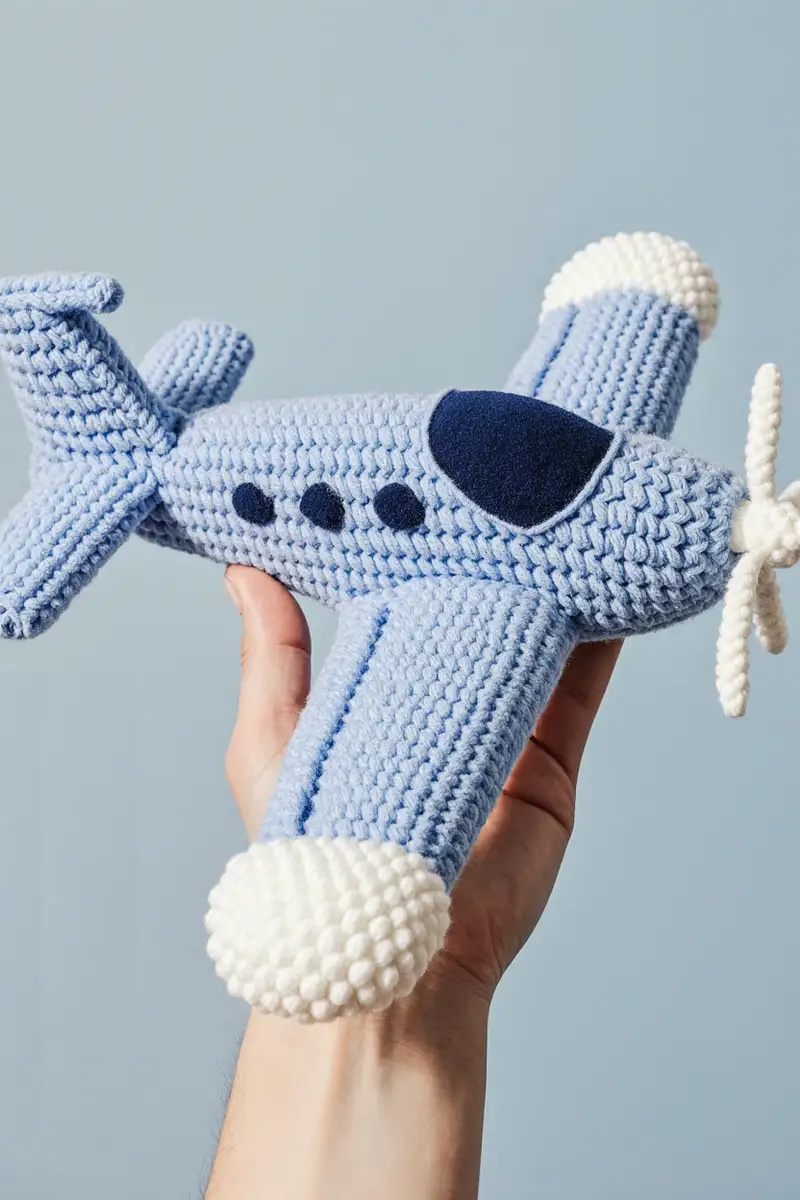 Complimentary Advanced crochet pattern: Bonanza Beechcraft V-Tail Airplane Amigurumi Pattern - Simple to follow guide