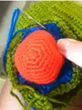 Crochet Caddy Organizer Pattern step 4 - final assembly and finishing