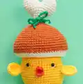 Chicken Drumstick Amigurumi Pattern step 3 - details and accessories