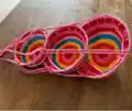 Colorful Kitchen Hanging Wall Baskets Crochet Pattern step 3 - details and accessories