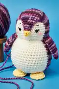 Brian the Penguin Amigurumi Pattern step 1 - construction progress