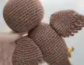 Mascot Eagle Ravenna Amigurumi Pattern step 4 - final assembly and finishing
