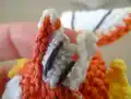 Magikarp Crochet Amigurumi Pattern step 4 - final assembly and finishing