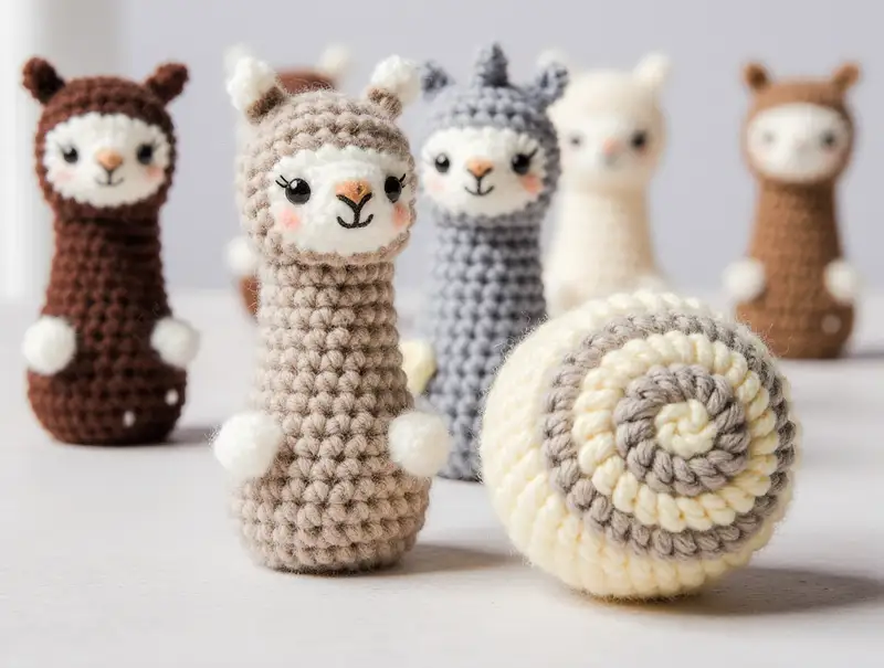 Complimentary Intermediate crochet pattern: Bowling Llama Amigurumi Pattern - Simple to follow guide
