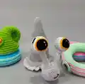 Snail Stacking Toy Amigurumi Pattern step 3 - details and accessories
