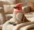 Adorable Winter Waxwing Amigurumi Pattern step 1 - construction progress