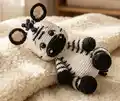 Zebra Edu Amigurumi Pattern step 1 - construction progress
