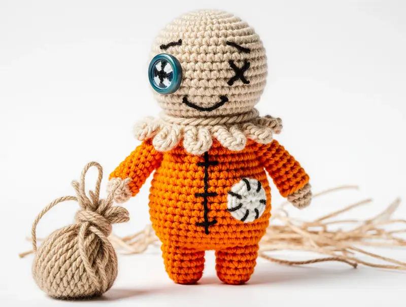Complimentary Intermediate crochet pattern: Trick or Treat Sam Amigurumi Pattern - Simple to follow guide