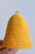 Christmas Bells Crochet Pattern step 2 - assembly progress