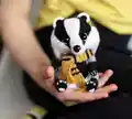 Hufflepuff Badger Puffy Amigurumi Pattern step 2 - assembly progress