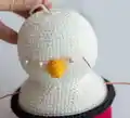 Snowman Mug Amigurumi Pattern step 3 - details and accessories