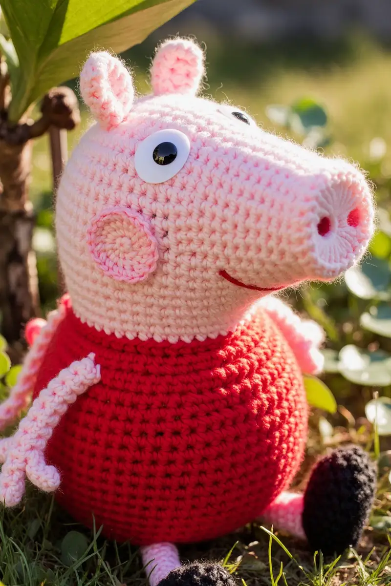 Complimentary Intermediate crochet pattern: Peppa Pig Amigurumi Pattern - Simple to follow guide