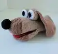 Dog Hand Puppet Crochet Pattern step 3 - details and accessories