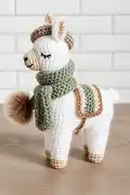 Louisa Llama Amigurumi Pattern step 1 - construction progress
