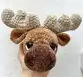 Ostin the Reindeer Amigurumi Pattern step 3 - details and accessories