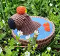 Capybara in Bath Amigurumi Pattern step 2 - assembly progress