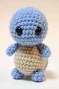 Squirtle Amigurumi Pattern step 1 - construction progress