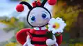 Ladybug Amigurumi Pattern step 2 - assembly progress