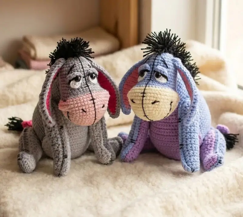Complimentary Intermediate crochet pattern: Dreamy Donkey Amigurumi Pattern - Simple to follow guide