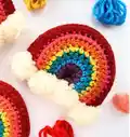 Brighten Your Day Crochet Rainbow Stuffie Pattern step 4 - final assembly and finishing