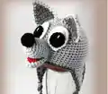Crochet Hatimals Wolf Hat Pattern step 4 - final assembly and finishing