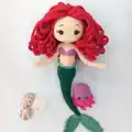 Mermaid and Jellyfish Amigurumi Pattern step 3 - details and accessories