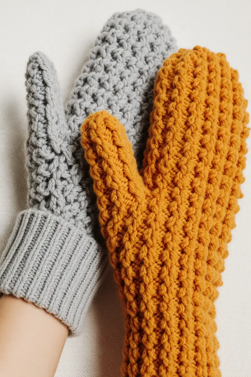 Complimentary Intermediate crochet pattern: Willow Mittens Crochet Pattern - Simple to follow guide