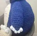 Giant Snorlax Amigurumi Pattern step 4 - final assembly and finishing