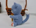 Adorable Cat with Fish Amigurumi Pattern step 2