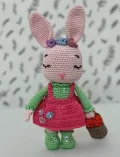Lady Bunny Amigurumi Pattern step 1