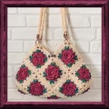 Vintage Rose Garden Granny Square Bag Pattern step 1